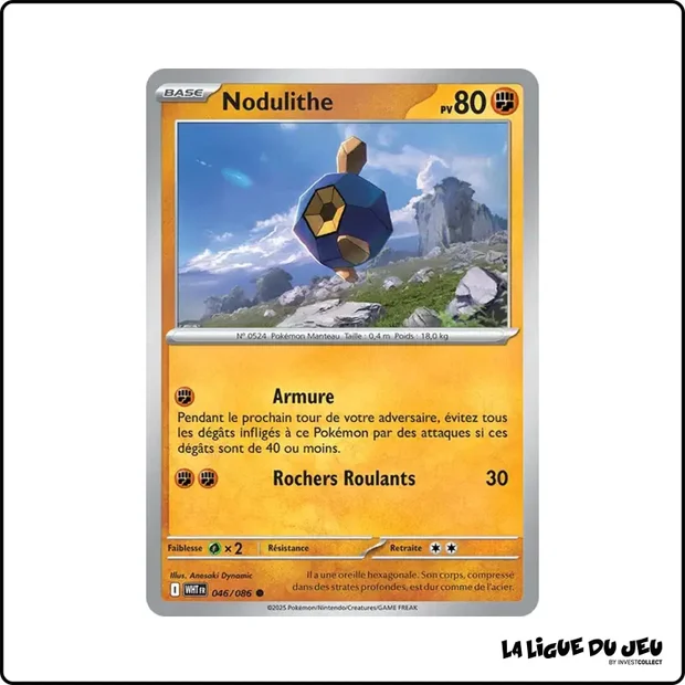 Commune - Pokemon - Flamme Blanche - Nodulithe 46/86