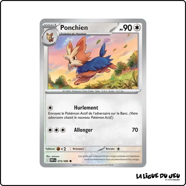 Commune - Pokemon - Flamme Blanche - Ponchien 75/86
