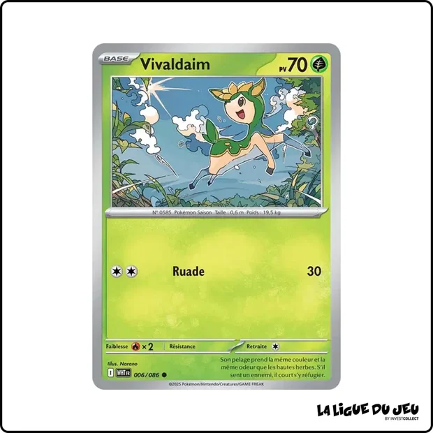 Commune - Pokemon - Flamme Blanche - Vivaldaim 6/86