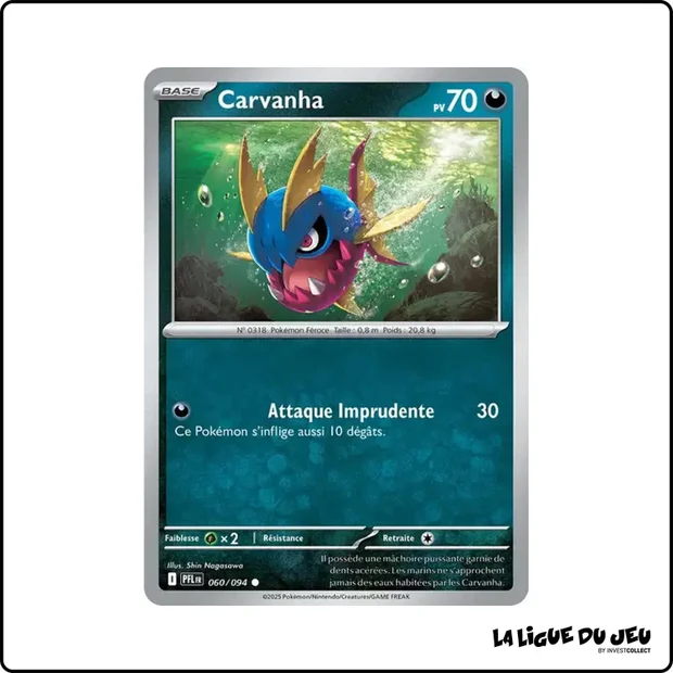 Commune - Pokemon - Flammes Fantasmagoriques - Carvanha 60/94