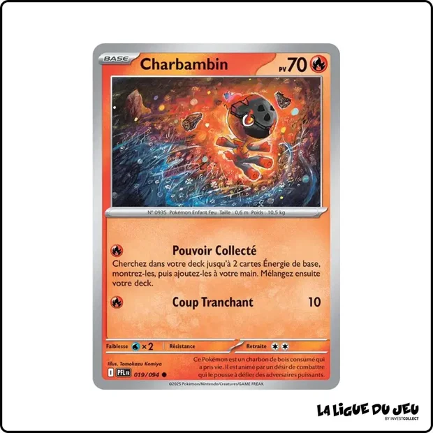 Commune - Pokemon - Flammes Fantasmagoriques - Charbambin 19/94