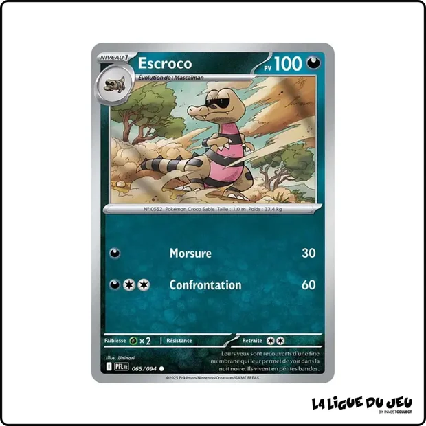 Commune - Pokemon - Flammes Fantasmagoriques - Escroco 65/94