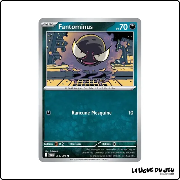 Commune - Pokemon - Flammes Fantasmagoriques - Fantominus 54/94