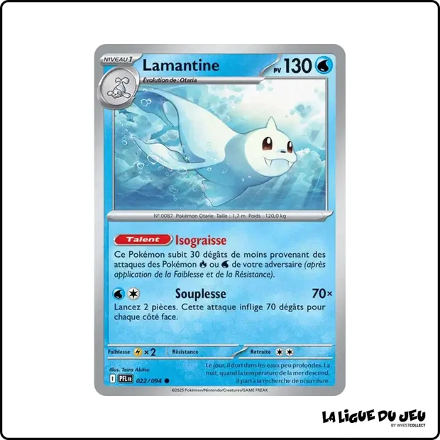 Commune - Pokemon - Flammes Fantasmagoriques - Lamantine 22/94