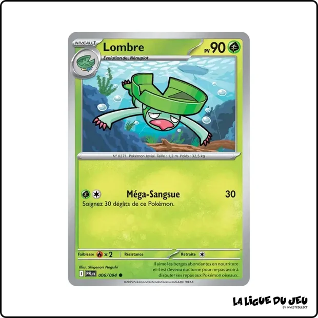 Commune - Pokemon - Flammes Fantasmagoriques - Lombre 6/94