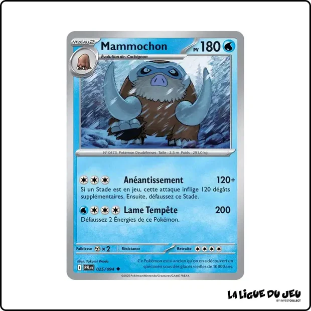 Commune - Pokemon - Flammes Fantasmagoriques - Mammochon 25/94