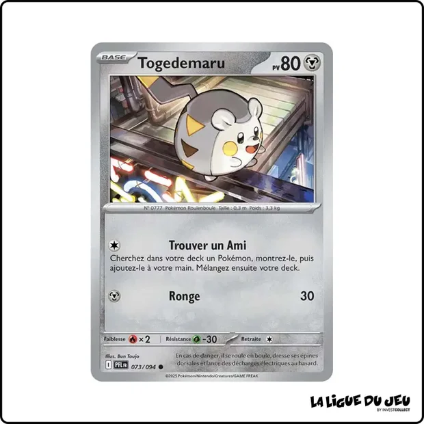 Commune - Pokemon - Flammes Fantasmagoriques - Togedemaru 73/94