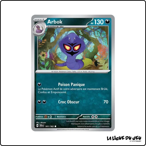 Commune - Pokemon - Forces Temporelles - Arbok 101/162