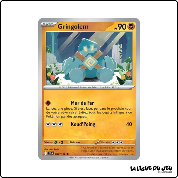 Commune - Pokemon - Forces Temporelles - Gringolem 87/162