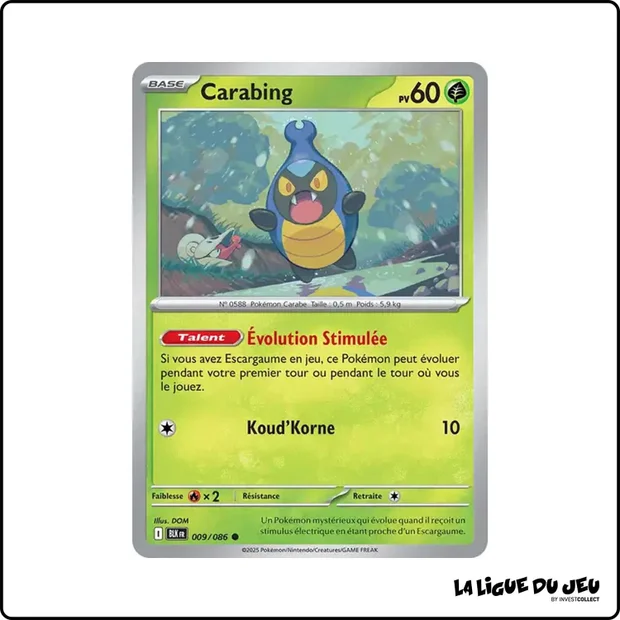 Commune - Pokemon - Foudre Noire - Carabing 9/86