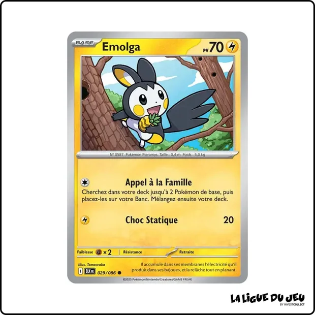 Commune - Pokemon - Foudre Noire - Emolga 29/86