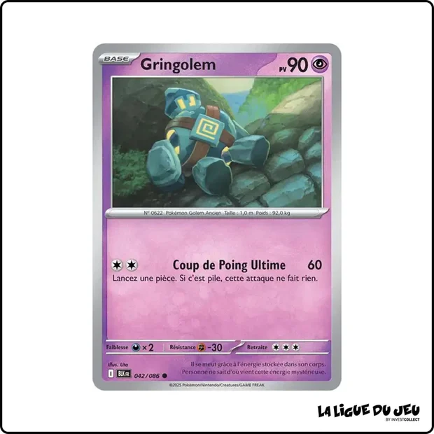 Commune - Pokemon - Foudre Noire - Gringolem 42/86