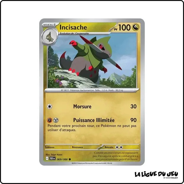 Commune - Pokemon - Foudre Noire - Incisache 69/86