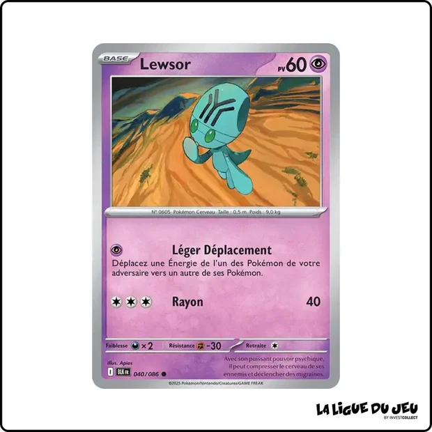 Commune - Pokemon - Foudre Noire - Lewsor 40/86