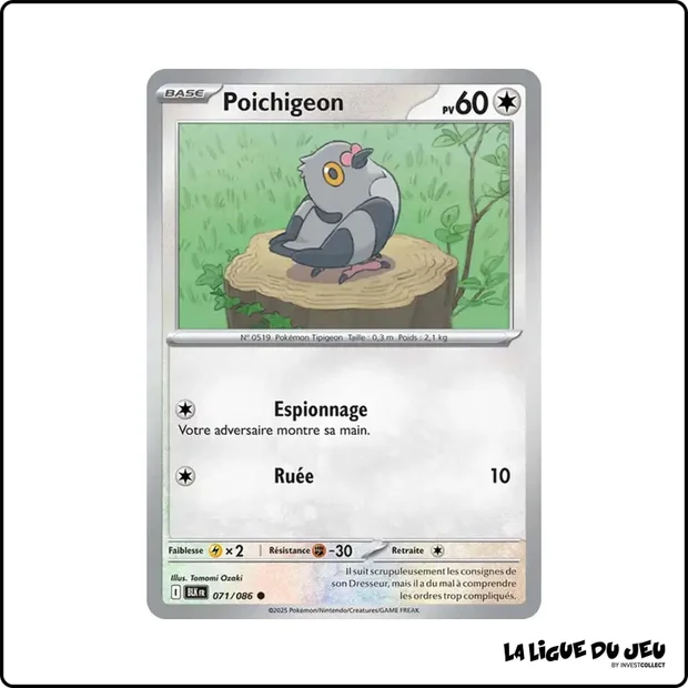 Commune - Pokemon - Foudre Noire - Poichigeon 71/86