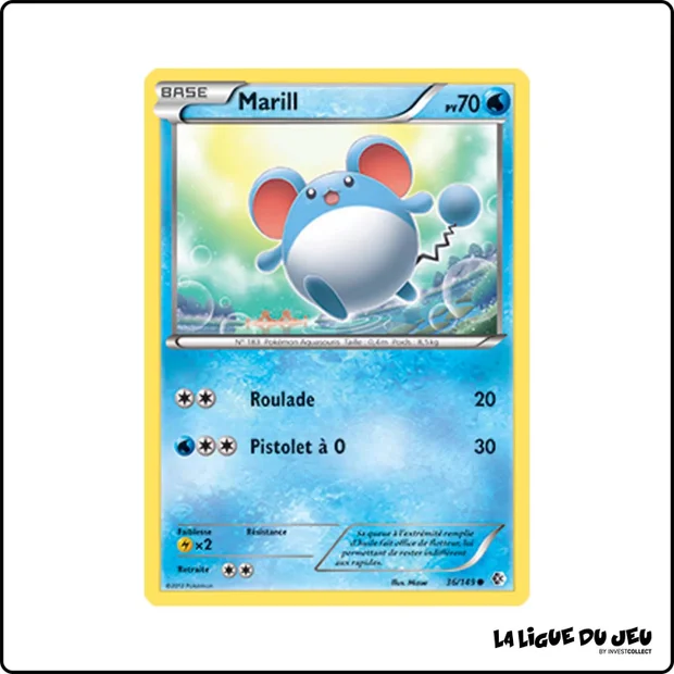 Commune - Pokemon - Frontières Franchies - Marill 36/149