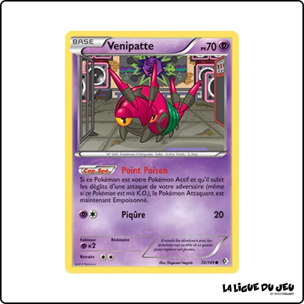 Commune - Pokemon - Frontières Franchies - Venipatte 72/149