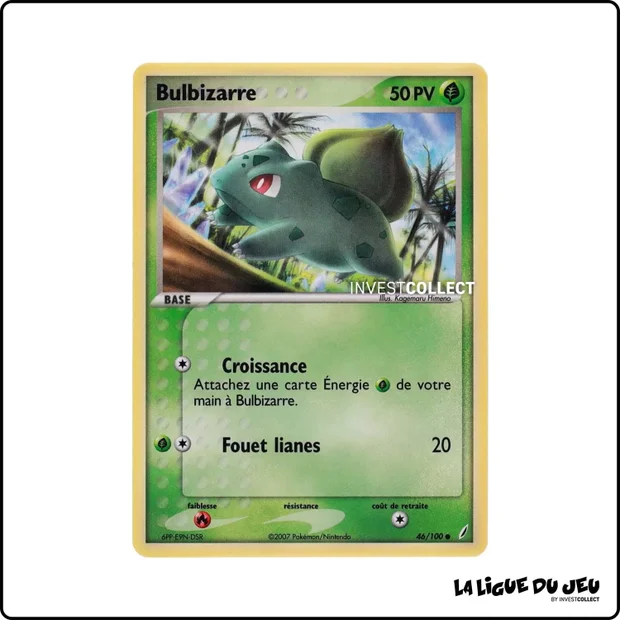 Commune - Pokemon - Gardiens de Cristal - Bulbizarre 46/100