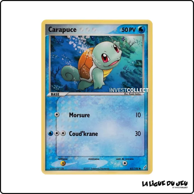Commune - Pokemon - Gardiens de Cristal - Carapuce 63/100