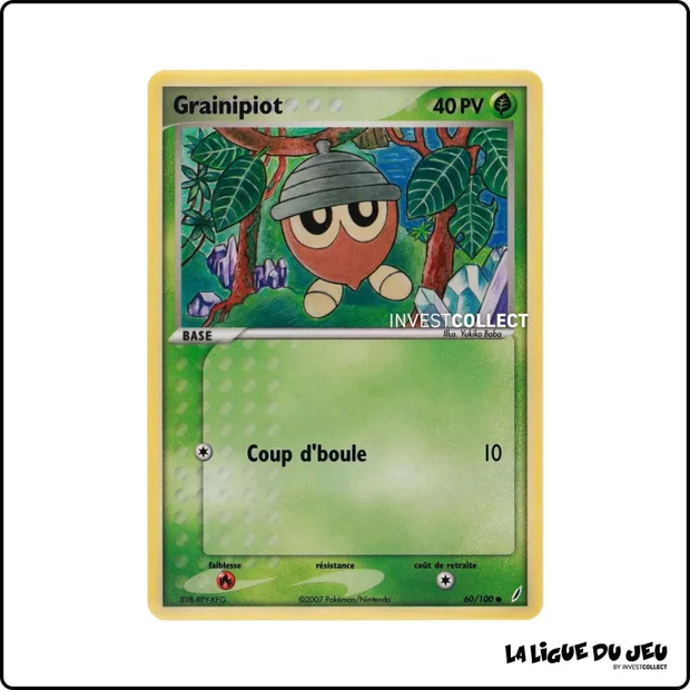 Commune - Pokemon - Gardiens de Cristal - Grainipiot 60/100