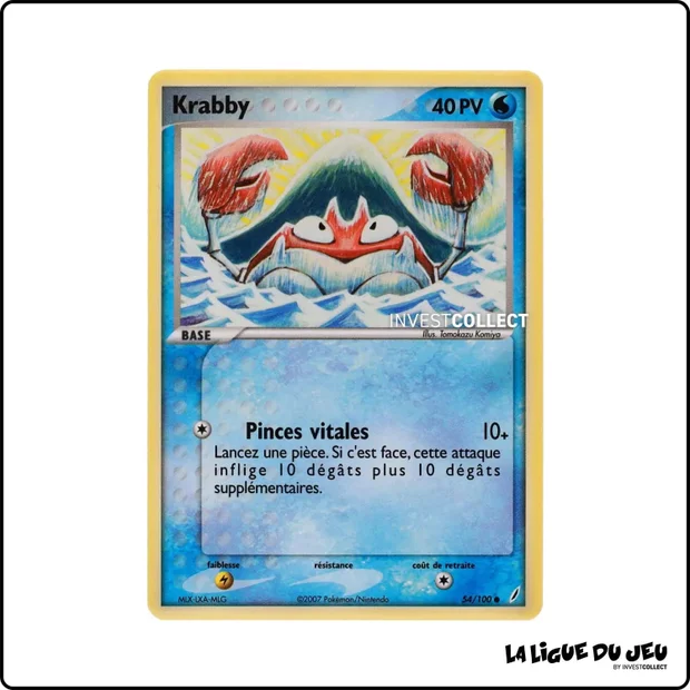 Commune - Pokemon - Gardiens de Cristal - Krabby 54/100