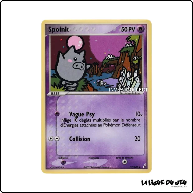 Commune - Pokemon - Gardiens de Cristal - Spoink 62/100