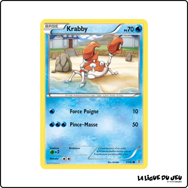 Commune - Pokemon - Générations - Krabby 21/83