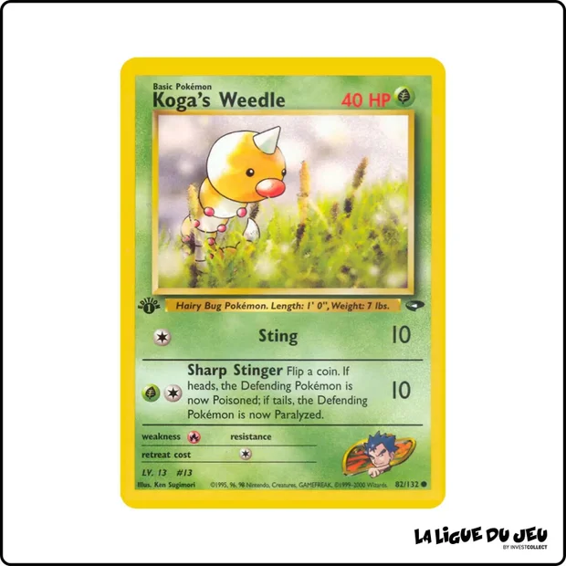 Commune - Pokemon - Gym Challenge - Koga's Weedle 82/132