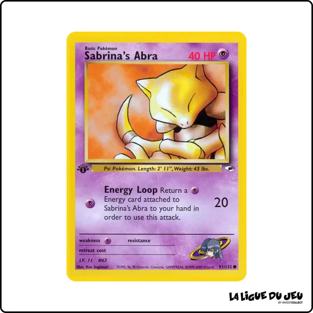 Commune - Pokemon - Gym Heroes - Sabrina's Abra 91/132