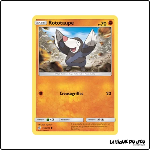 Commune - Pokemon - Harmonie des Esprits - Rototaupe 118/236