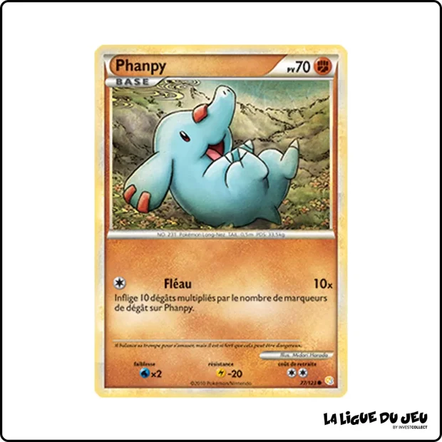 Commune - Pokemon - HeartGold SoulSilver de Base - Phanpy 77/123