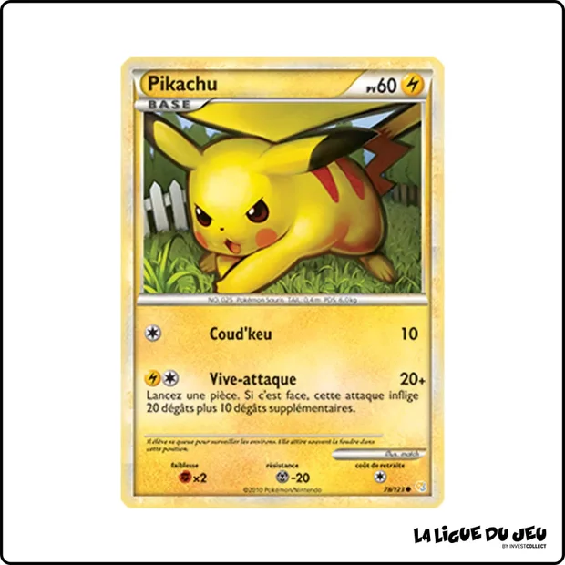 Commune - Pokemon - HeartGold SoulSilver de Base - Pikachu 78/123