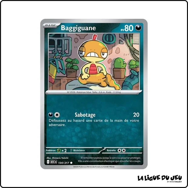 Commune - Pokemon - Héros Transcendants - Baggiguane 134/217