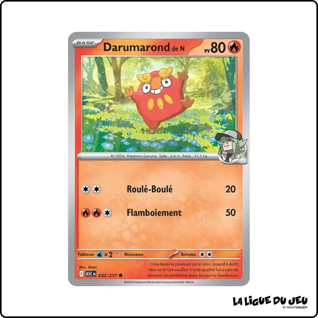 Commune - Pokemon - Héros Transcendants - Darumarond de N 32/217