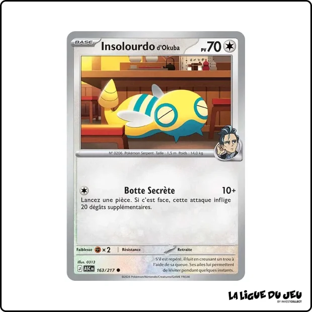 Commune - Pokemon - Héros Transcendants - Insolourdo d'Okuba 163/217