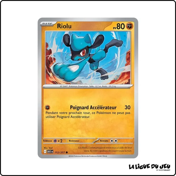 Commune - Pokemon - Héros Transcendants - Riolu 112/217