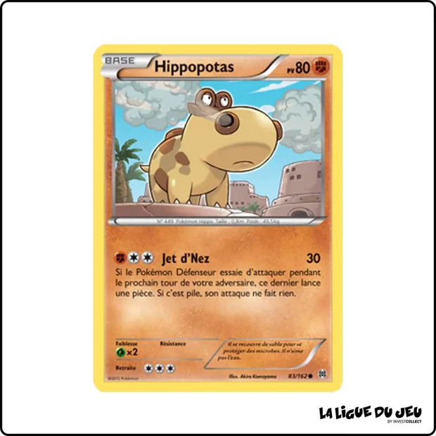 Commune - Pokemon - Impulsion Turbo - Hippopotas 83/162