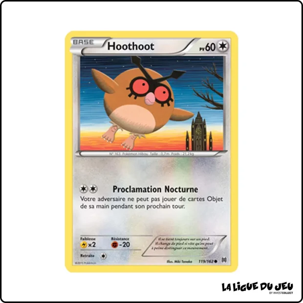 Commune - Pokemon - Impulsion Turbo - Hoothoot 119/162