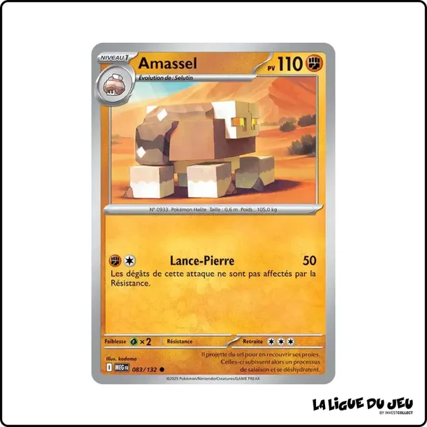 Commune - Pokemon - Méga Évolution de Base - Amassel 83/132