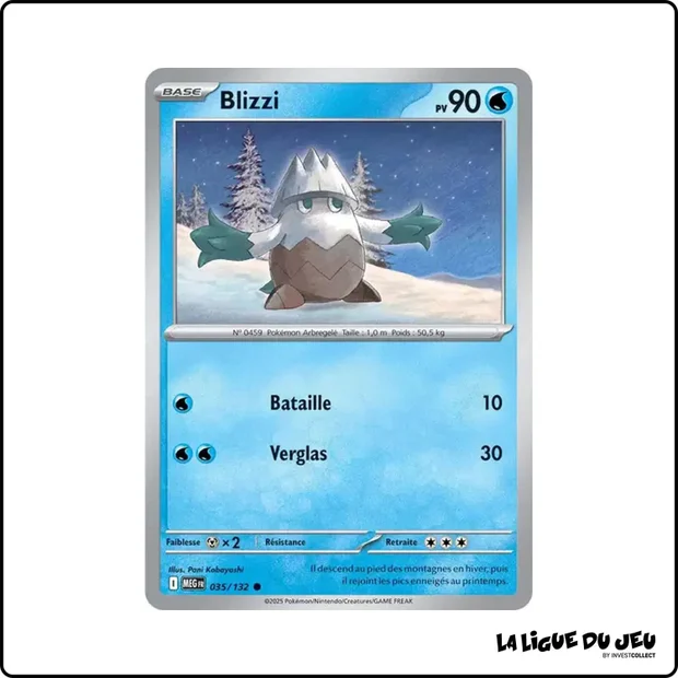 Commune - Pokemon - Méga Évolution de Base - Blizzi 35/132