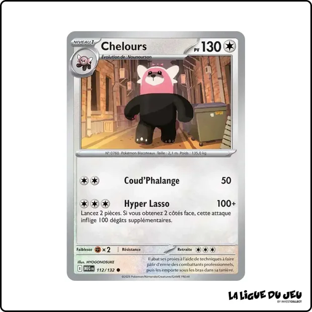 Commune - Pokemon - Méga Évolution de Base - Chelours 112/132
