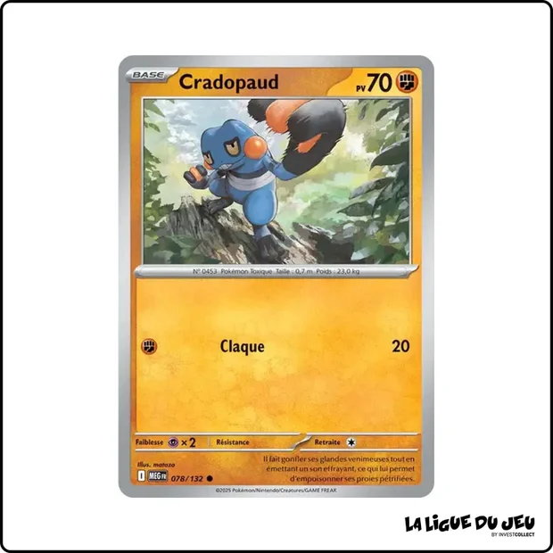 Commune - Pokemon - Méga Évolution de Base - Cradopaud 78/132