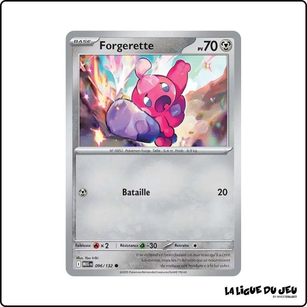 Commune - Pokemon - Méga Évolution de Base - Forgerette 96/132