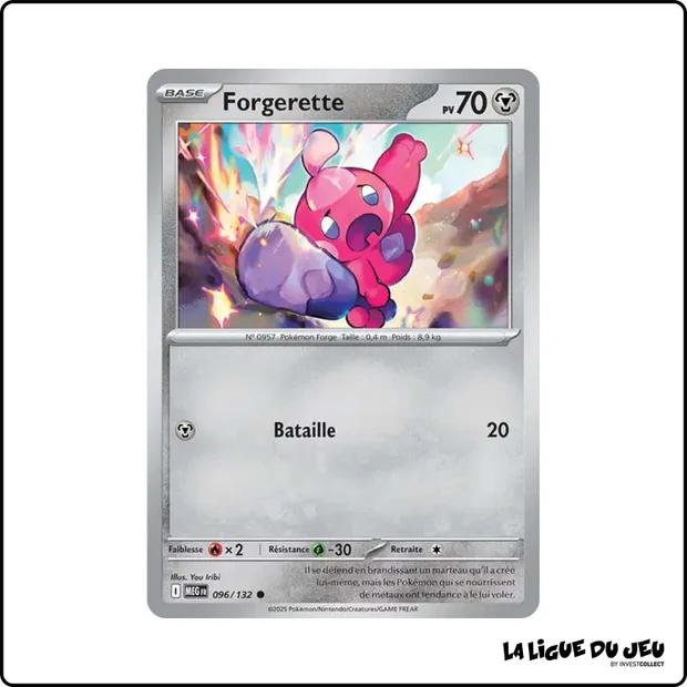 Commune - Pokemon - Méga Évolution de Base - Forgerette 96/132