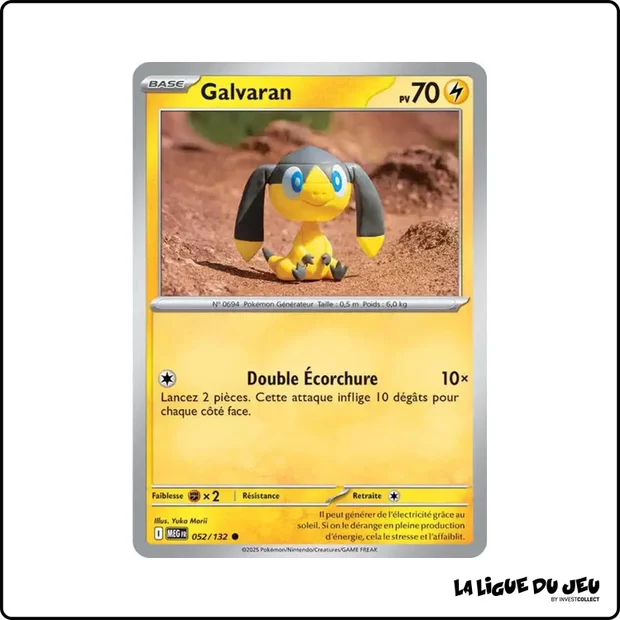 Commune - Pokemon - Méga Évolution de Base - Galvaran 52/132
