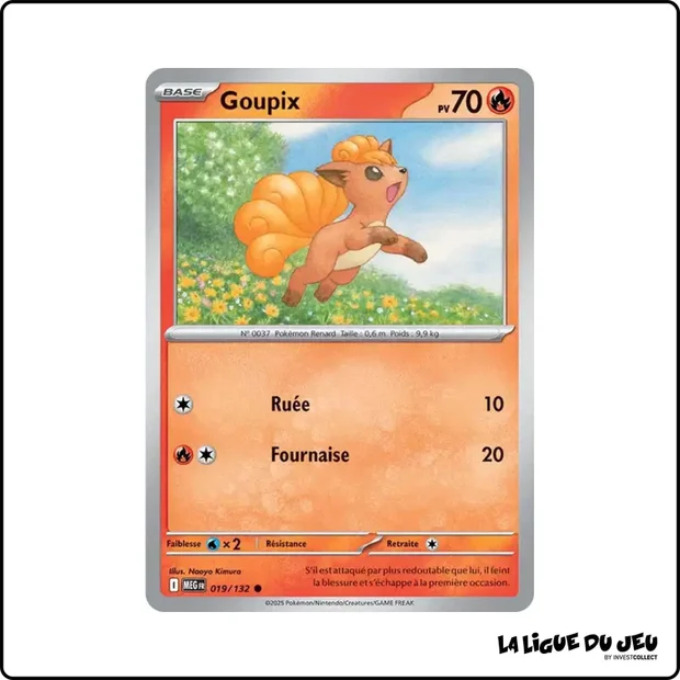 Commune - Pokemon - Méga Évolution de Base - Goupix 19/132