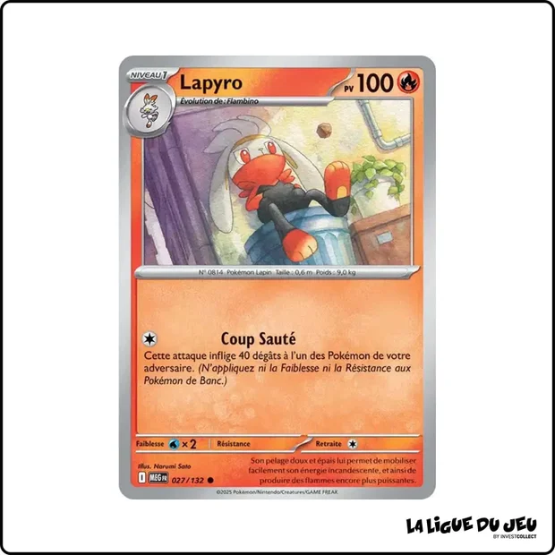 Commune - Pokemon - Méga Évolution de Base - Lapyro 27/132