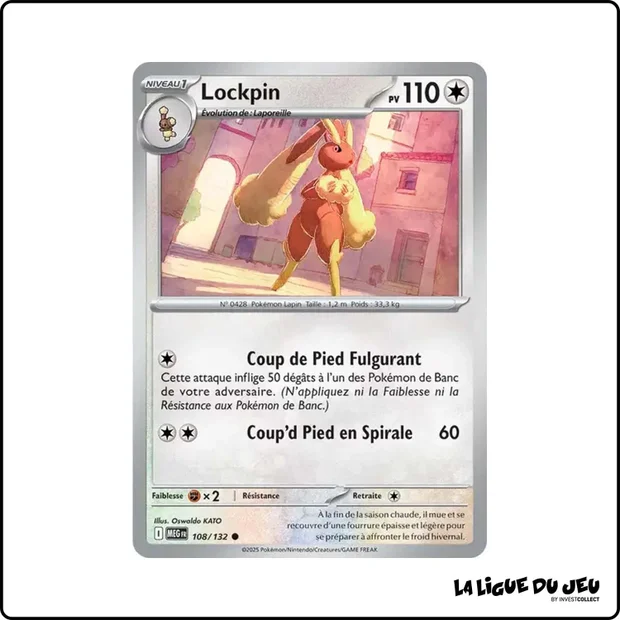 Commune - Pokemon - Méga Évolution de Base - Lockpin 108/132