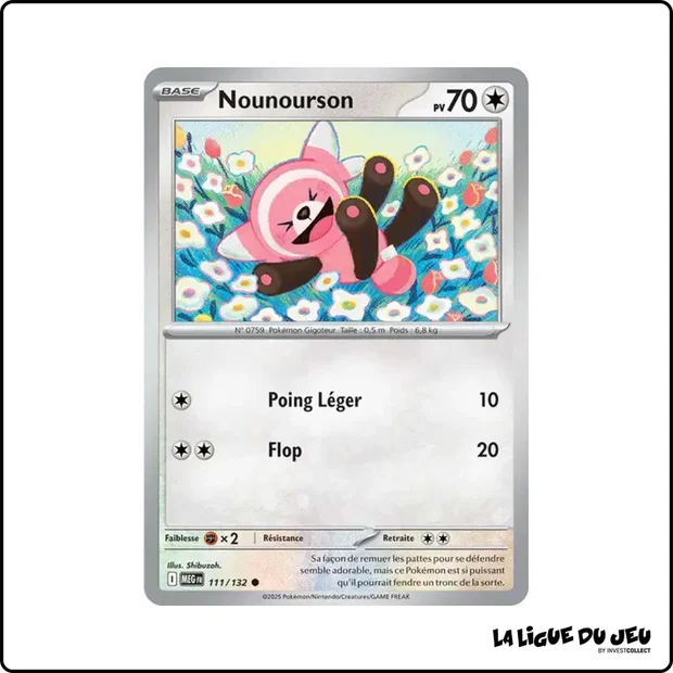 Commune - Pokemon - Méga Évolution de Base - Nounourson 111/132