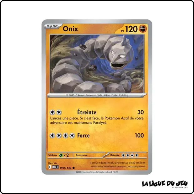 Commune - Pokemon - Méga Évolution de Base - Onix 70/132
